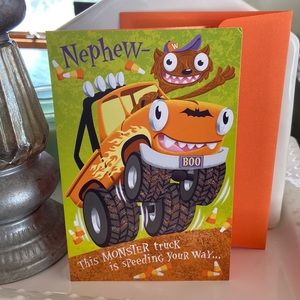 3/$5 Nephew Happy Halloween Monster Truck Card